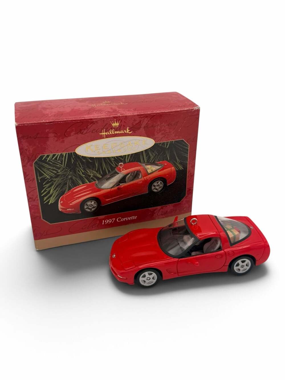 Hallmark Keepsake Ornament 1997 Corvette Red Christmas Tree Decor